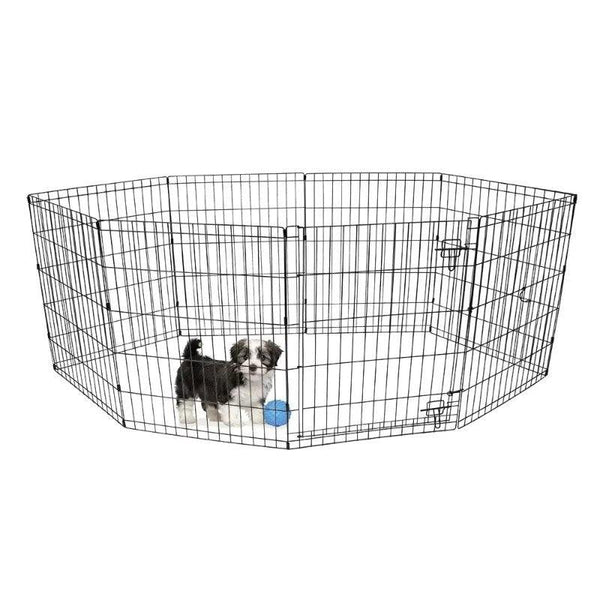 Vibrant Life 8-Panel Pet Play Pen with Door - themiraclebrands.com