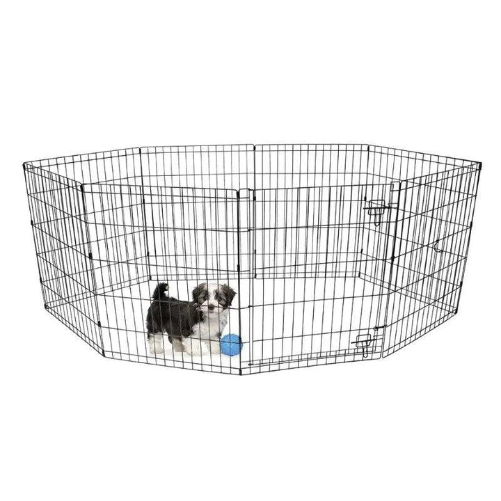 Vibrant Life 8-Panel Pet Play Pen with Door - themiraclebrands.com