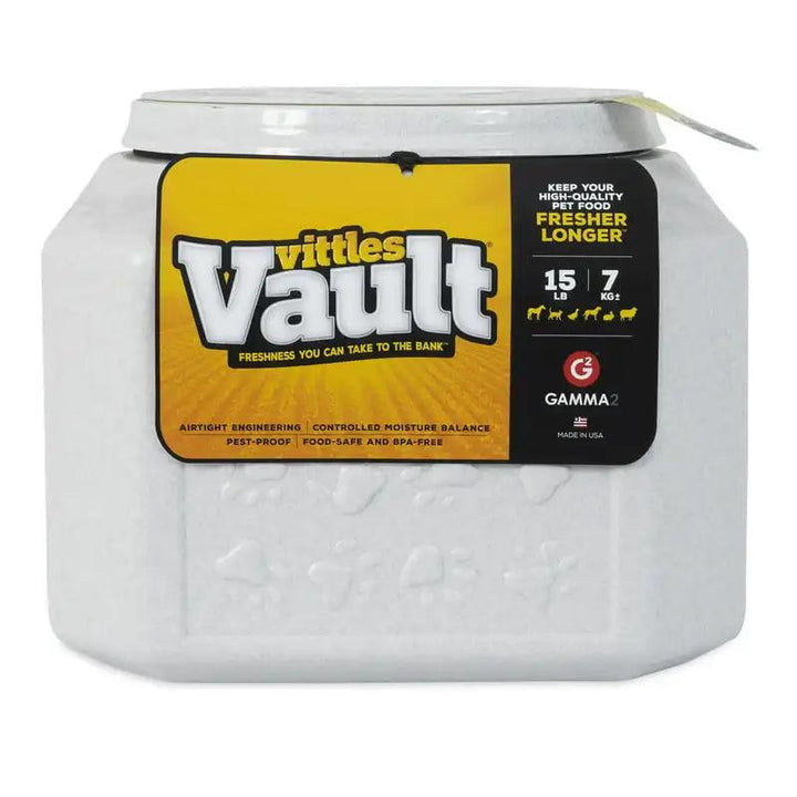 Vittles Vault Pet Container Grey 15 lb - themiraclebrands.com