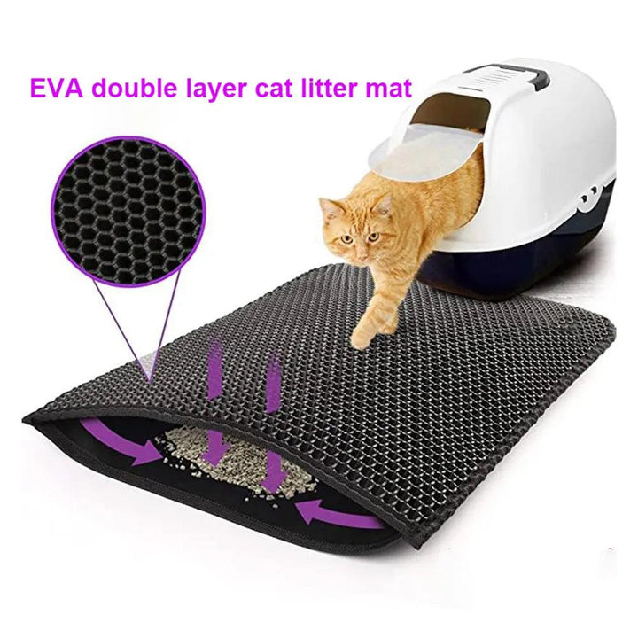 Waterproof Double Layer Non-Slip Cat Litter Mat - themiraclebrands.com