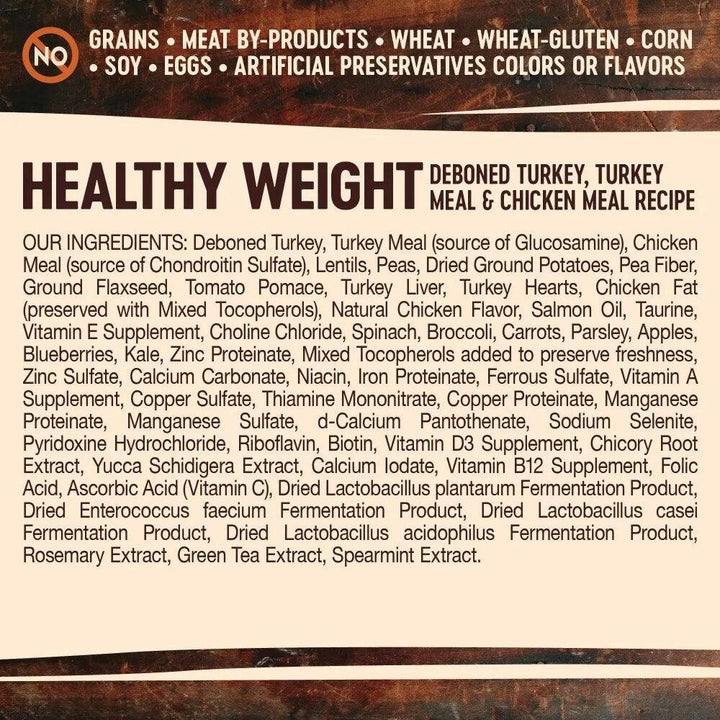 Wellness Healthy Weight Turkey & Chicken Dog Food - themiraclebrands.com