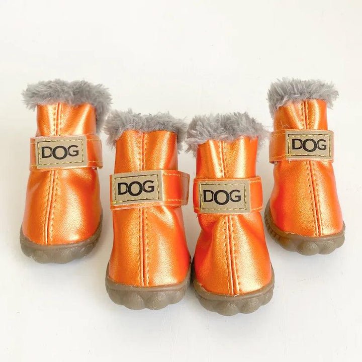 Winter Dog Snow Boots with Fur - themiraclebrands.com