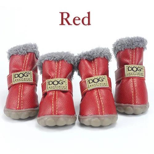 Winter Dog Snow Boots with Fur - themiraclebrands.com