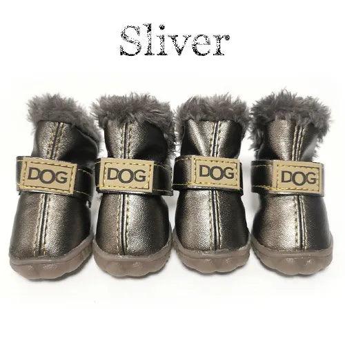 Winter Dog Snow Boots with Fur - themiraclebrands.com