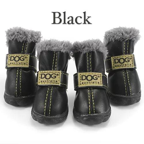 Winter Dog Snow Boots with Fur - themiraclebrands.com