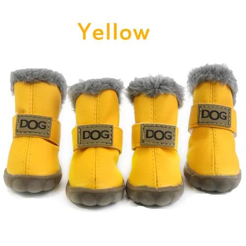 Winter Dog Snow Boots with Fur - themiraclebrands.com