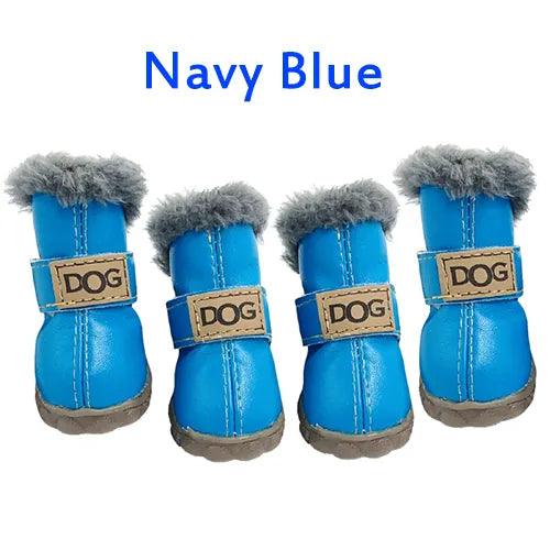 Winter Dog Snow Boots with Fur - themiraclebrands.com