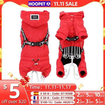 Winter Warmth: HOOPET Dog Jacket - Cozy Pet Clothes - themiraclebrands.com