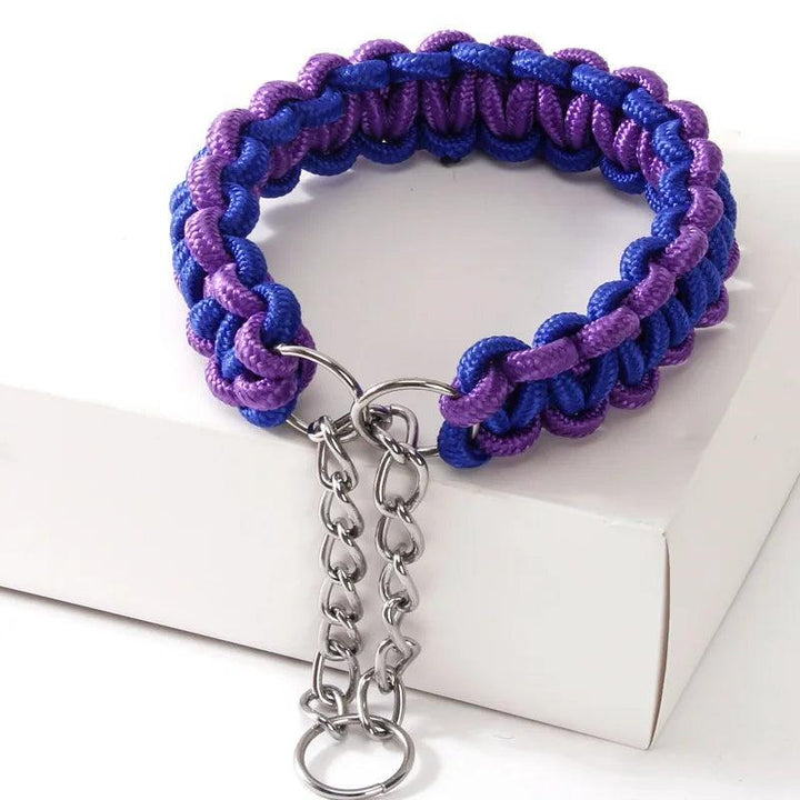 Woven P-Chain Adjustable Nylon Dog Collar - themiraclebrands.com