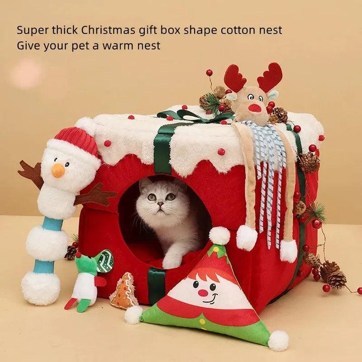 YOKEE Christmas Cozy Nest Bed - themiraclebrands.com