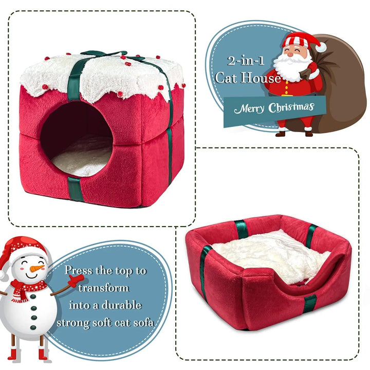 YOKEE Christmas Cozy Nest Bed - themiraclebrands.com