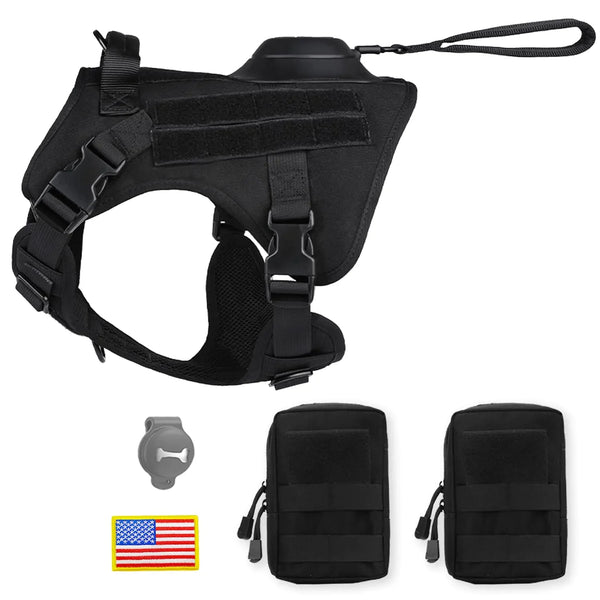 Tactical Canine Vest with Retractable Leash