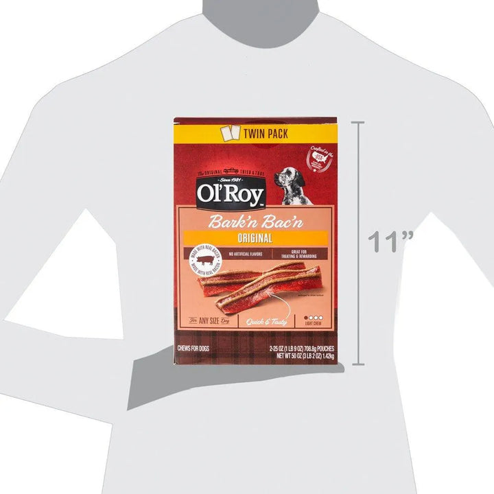 Bark'N Bac'N Dog Treats, Original, Twin Pack - themiraclebrands.com