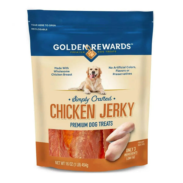 Chicken Flavor Dry Jerky Treats for Dogs 16 Oz - themiraclebrands.com