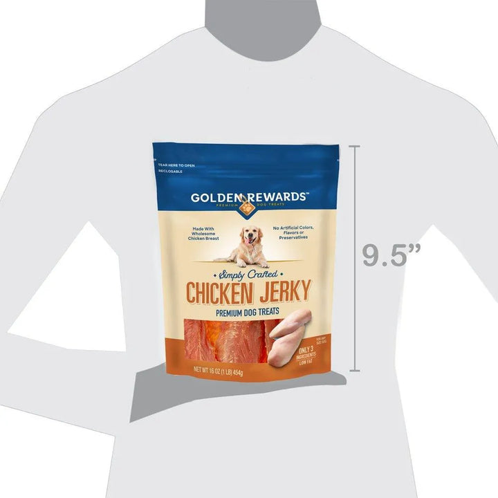 Chicken Flavor Dry Jerky Treats for Dogs 16 Oz - themiraclebrands.com