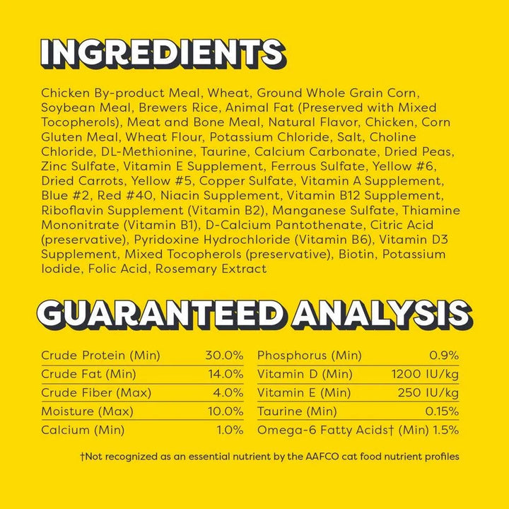 Chicken Flavored Adult Dry Cat Food 13.5lb Bag - themiraclebrands.com