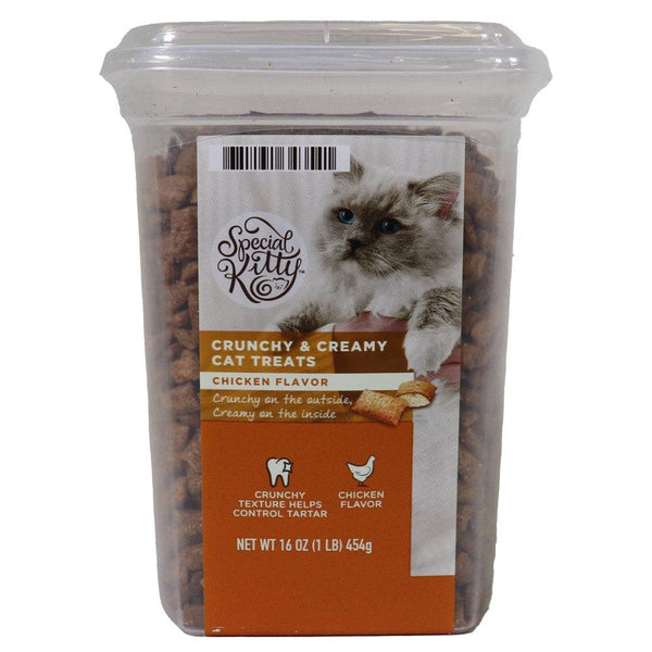 Chicken Salmon Crunchy Cat Treats 16 Oz - themiraclebrands.com