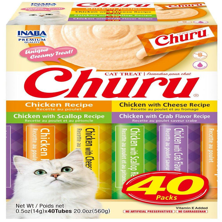 Churu Lickable Cat Treats Chicken 0.5 Oz 40 Tubes - themiraclebrands.com