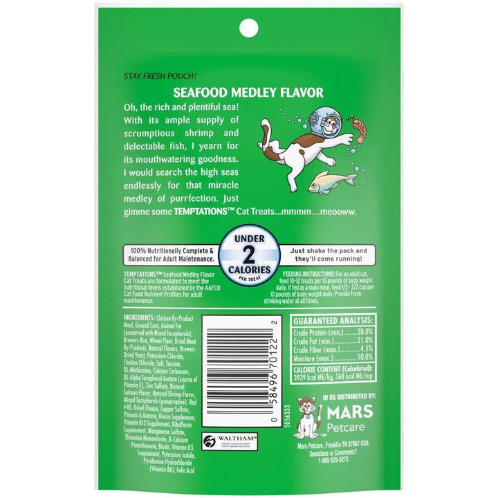 Classic Cat Treats Seafood Medley 3 Oz - themiraclebrands.com