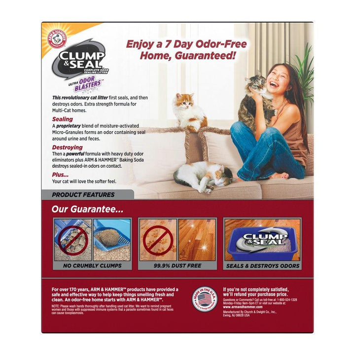 Clump & Seal Cat Litter 38 Lbs - themiraclebrands.com