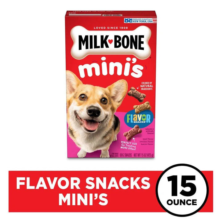 Flavor Snacks Mini Dog Biscuits 15 Oz - themiraclebrands.com