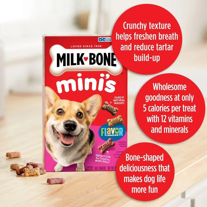 Flavor Snacks Mini Dog Biscuits 15 Oz - themiraclebrands.com