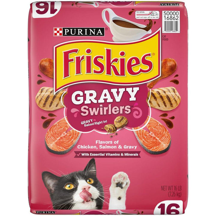 Gravy Swirlers Cat Food Chicken Salmon 16lb Bag - themiraclebrands.com