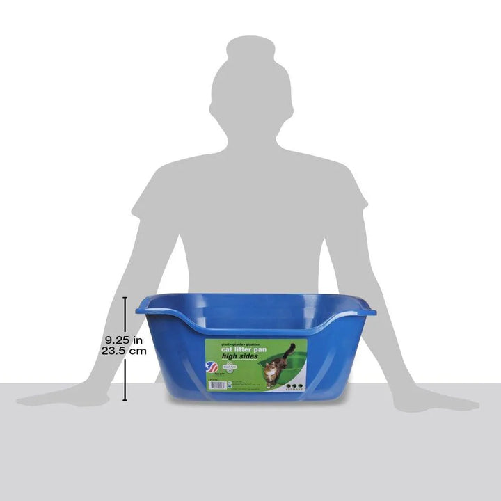 High Sided Cat Litter Box, Giant, Color May Vary - themiraclebrands.com