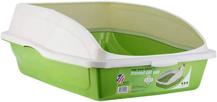 Large Framed Cat Pan (Cat Litter Box with Rim) - themiraclebrands.com
