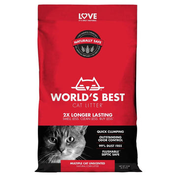 Multiple Cat Unscented Natural Cat Litter, 15 Lb - themiraclebrands.com