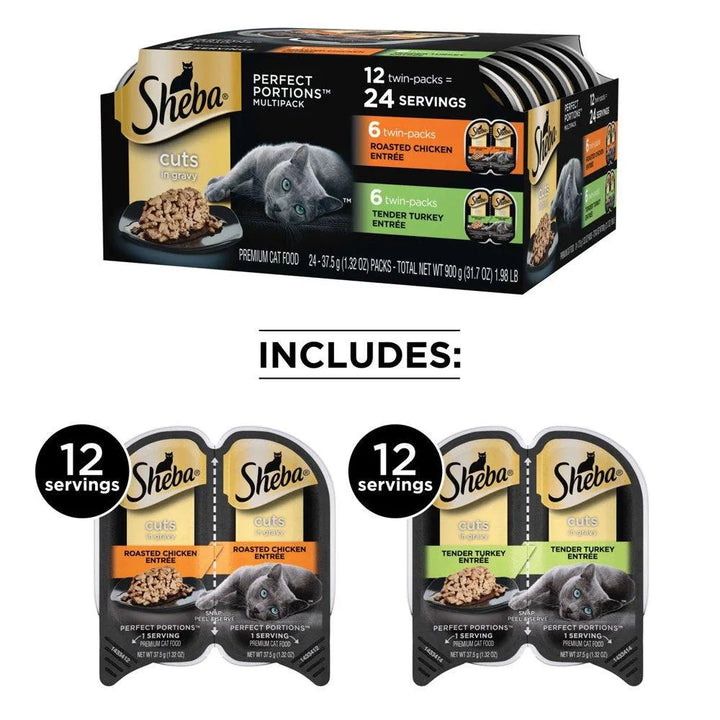 Perfect Portions Wet Cat Food Variety 12 Pack - themiraclebrands.com