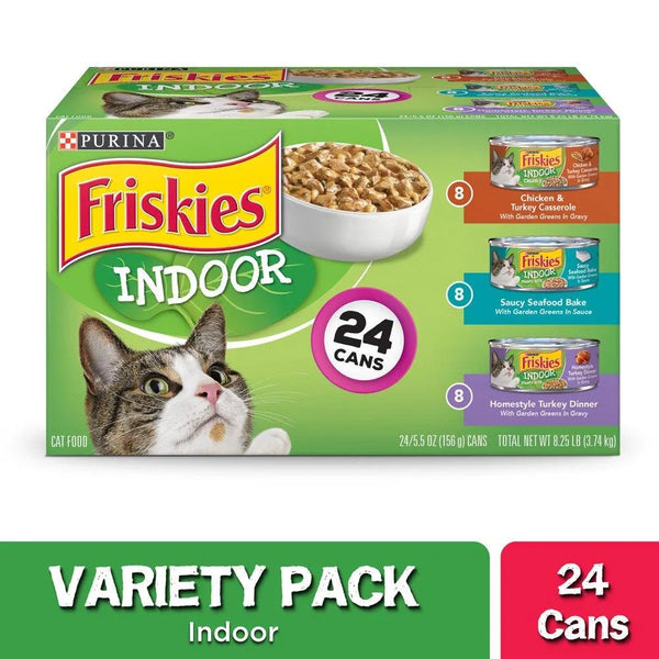 Purina Indoor Wet Cat Food Variety 24 Pack - themiraclebrands.com
