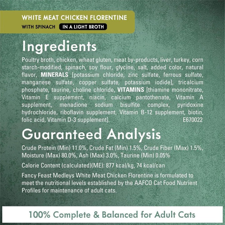 Purina Wet Cat Food Medleys Florentine Variety - themiraclebrands.com