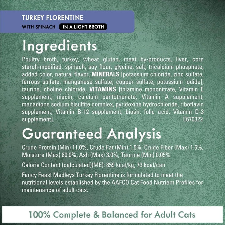 Purina Wet Cat Food Medleys Florentine Variety - themiraclebrands.com