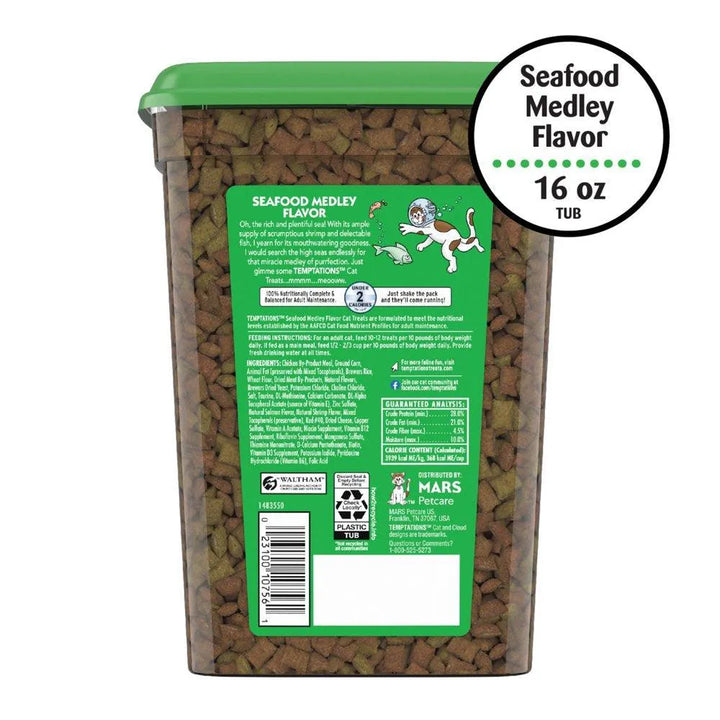 Seafood Medley Flavor Cat Treats 16 Oz - themiraclebrands.com