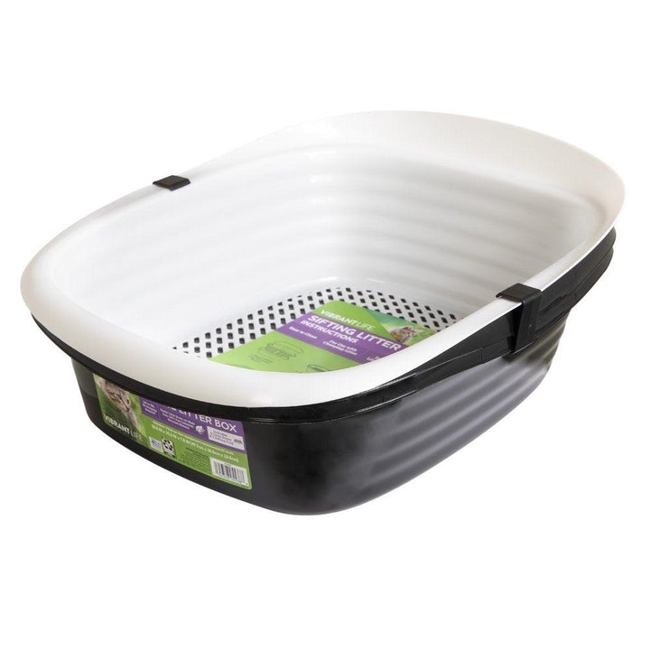 Sifting Cat Litter Box Black - themiraclebrands.com