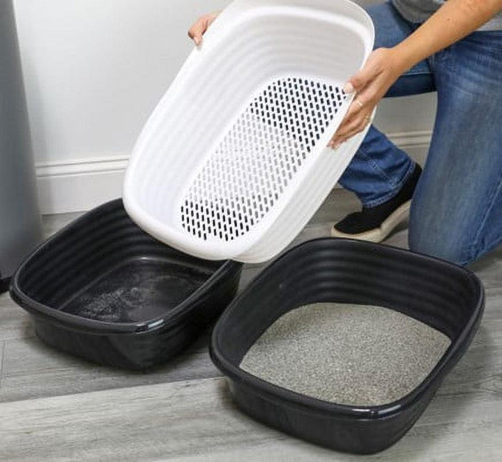 Sifting Cat Litter Box Black - themiraclebrands.com