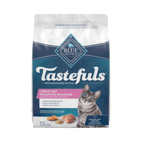 Tastefuls Sensitive Stomach Dry Cat Food 10 Lb - themiraclebrands.com