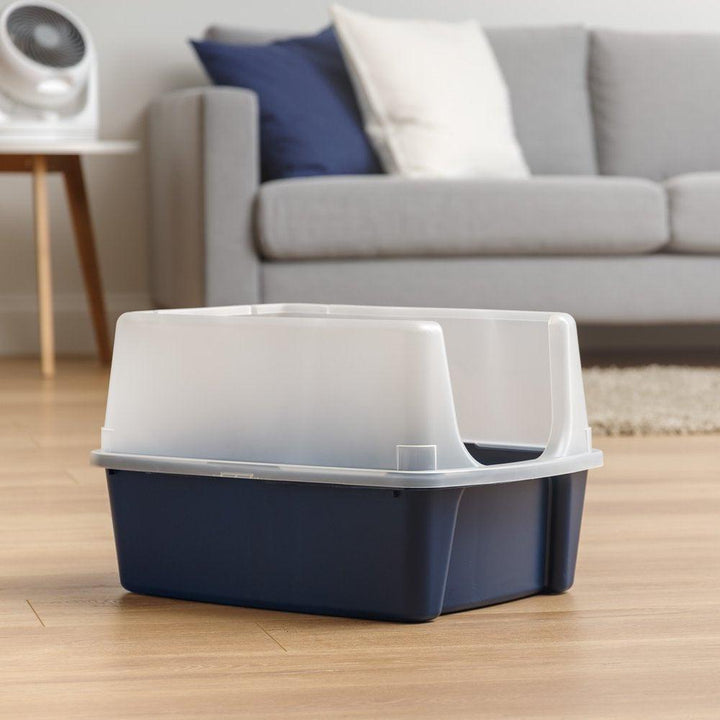 USA Open-Top Cat Litter Box Navy - themiraclebrands.com